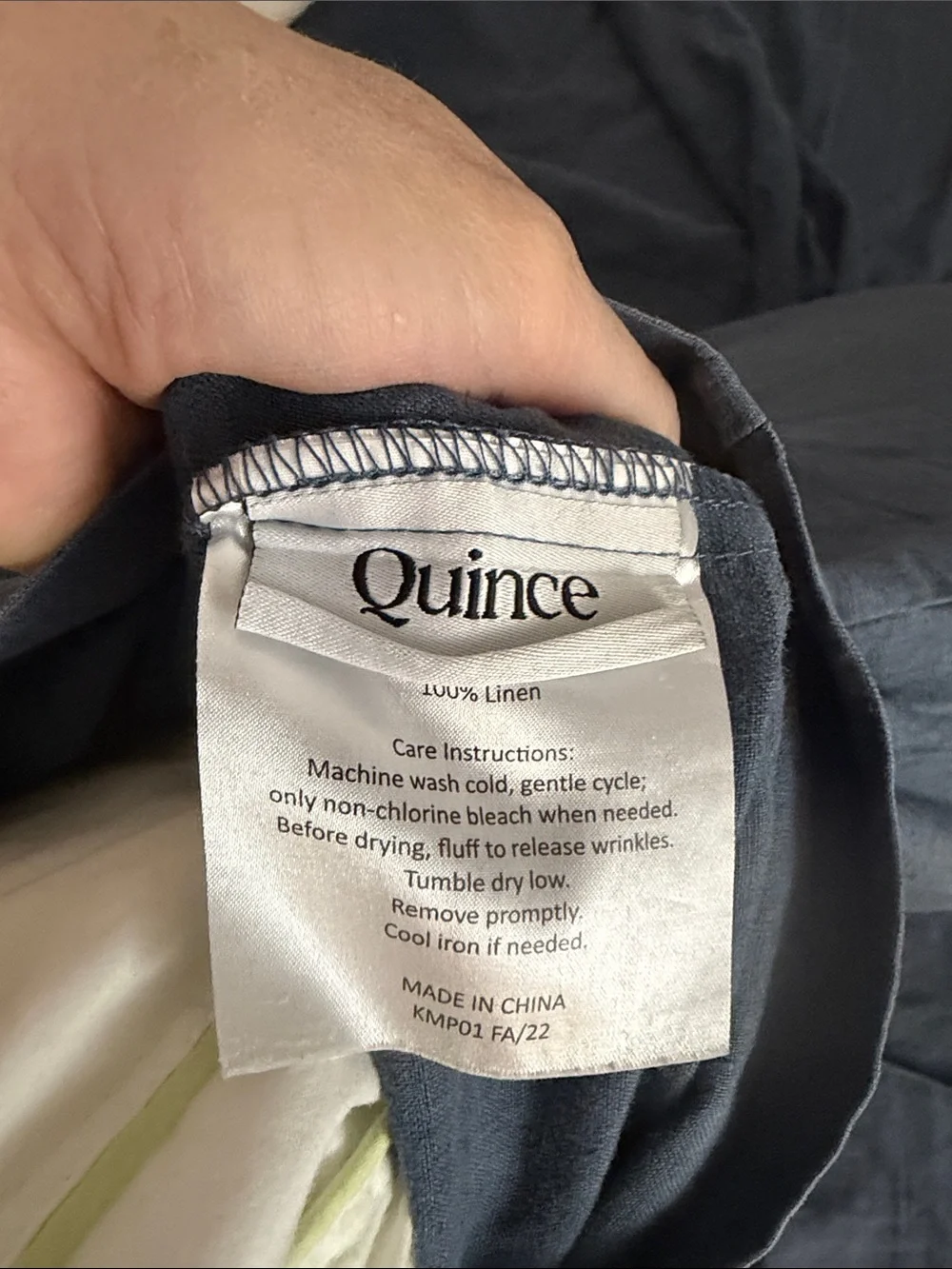Quince European Linen Sheet Set - Denim Blue